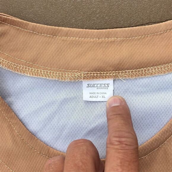 Space Cowboys Men's XL Brown Baseball Jersey Splatter Pattern #24 - Picture 4 of 6